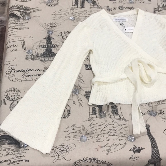 Cupcakes and Cashmere Imelda Faux Wrap Sweater - Picture 6 of 8